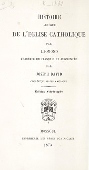 كتاب مختصر تواريخ الكنيسة / Histoire Abrégée de l'Eglise Catholique