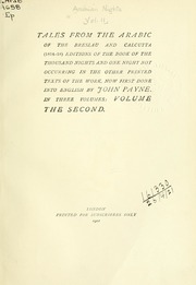 Tales from the Arabic of the Breslau and Calcutta (1814-18) editions of the book of the thousand nights and one night not occurring in the other printed texts of the work now first done into English