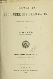 Buch über die Grammatik