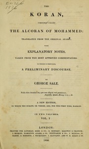 The Koran, commonly called the Alcoran of Mohammed