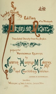 Lady Burton's edition of her husband's Arabian nights