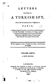 Letters written by a Turkish spy