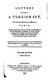 Letters written by a Turkish spy