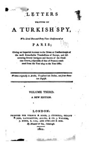 Letters written by a Turkish spy