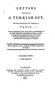 Letters written by a Turkish spy