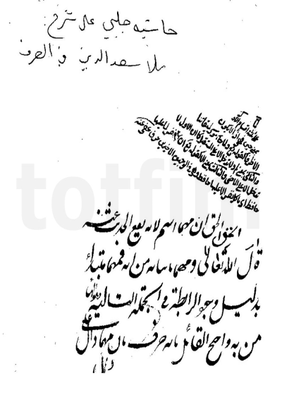 التطریف علی شرح التصریف