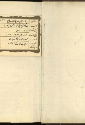دره التاج لغره الدباج(محمود بن مسعود بن مصلح شیرازی.)