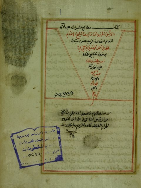 مطالع المسرات بجلاء دلائل الخيرات