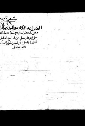 الضراعة الناجحة والبضاعة الرابحة لأبي الحسين يحيى بن عبد العظيم المعروف بالجزار