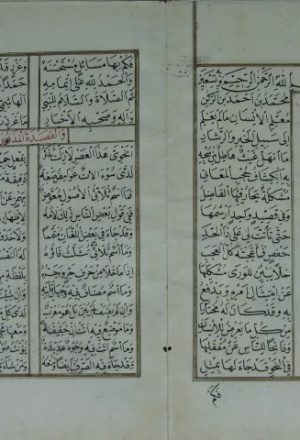مخطوطة - ضوء الذبالة المضية في إيضاح الدرة الخفية في الألغاز العربية