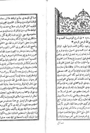 مخطوطة - الجواهر البهية في شرح الوصية المحمدية (البركوية)