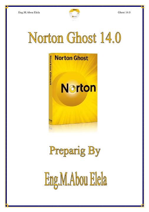 NORTON GHOST 14.0