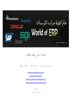 عالم ERP -  الفصل الاول