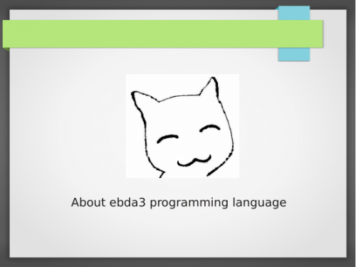 simple presentation about ebda3 programming language