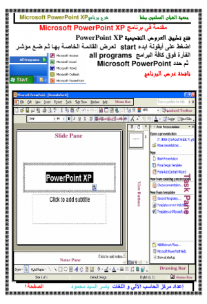 مقدمة في برنامج Microsoft PowerPoint XP