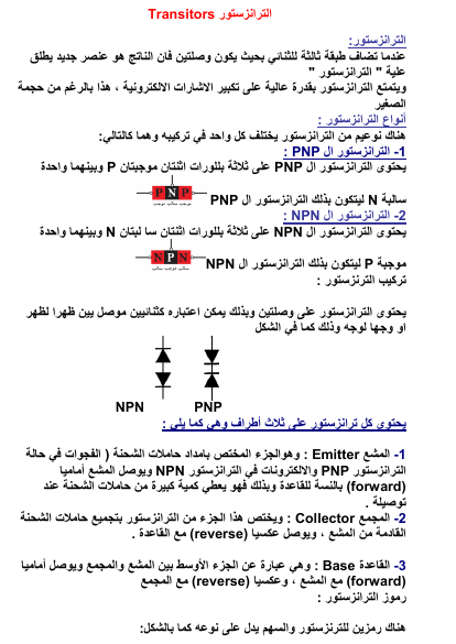 انواع واشكال الترانزستور