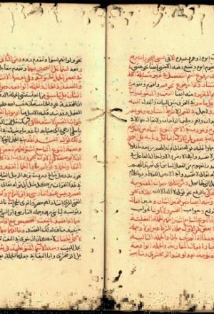 مخطوطة - شرح ديوان الأريب مختصر مغني اللبيب عن كتب الأعاريب لغة