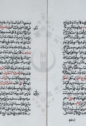 مخطوطة - فتح الرحمن شرح لقطة العجلان وبله الظمآن لزكرياء الأنصاري - نسخة 3