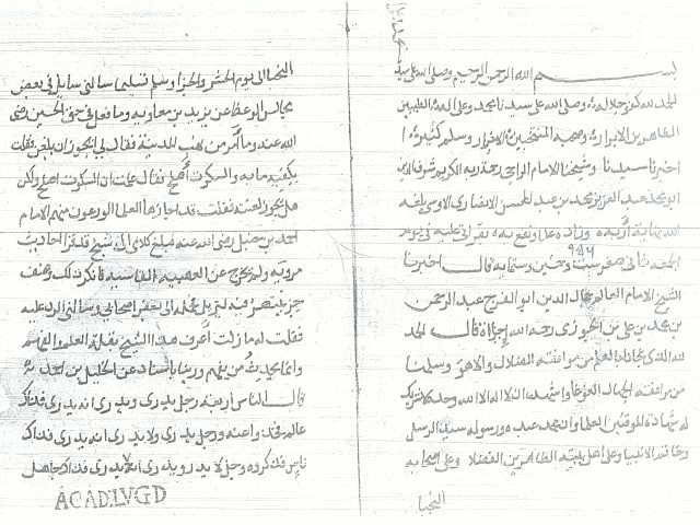 مخطوطة - رسالة في جواز اللعن علي يزيد