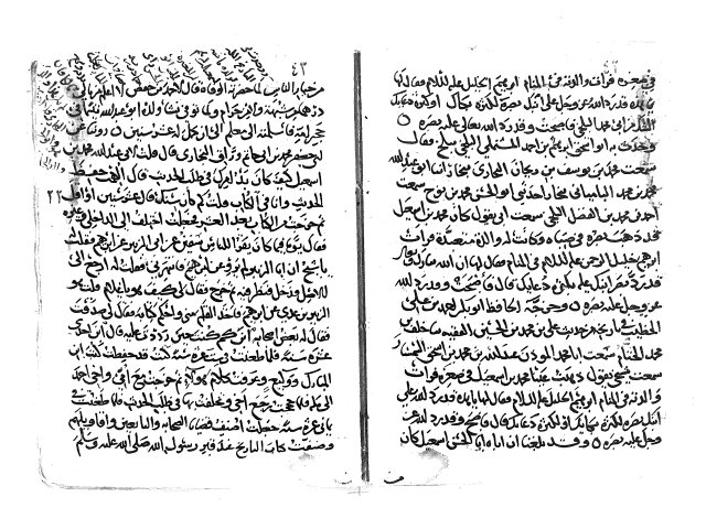 مخطوطة - ترجمة البخاري لابن ناصر الدين