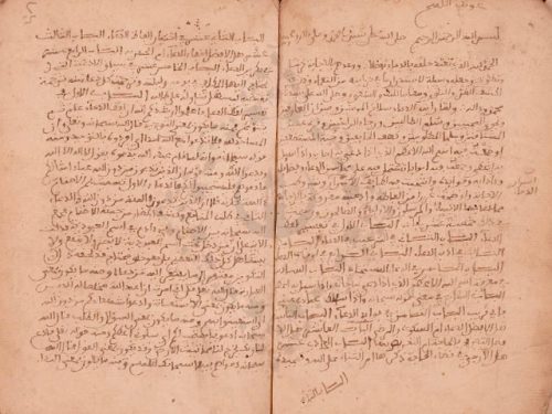 مخطوطة - وسائل الحاجات وآداب المناجات للطرطوشي المالكي