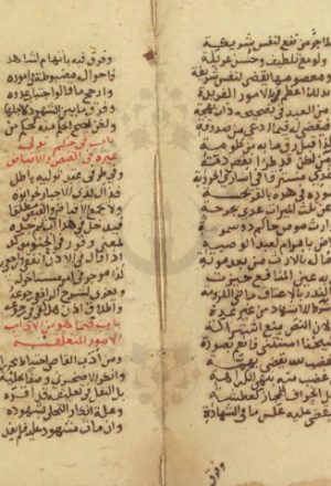 مخطوطة - الارتضا في أدب لبقضا لأثير الدين الخصوصي