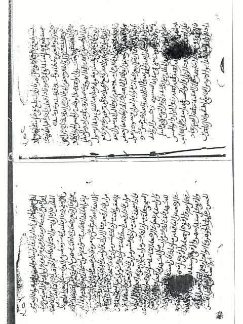 مخطوطة - صلاة النسخ والحديث