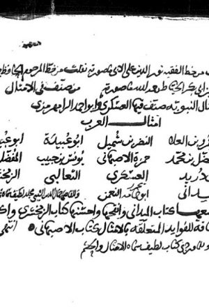 مخطوطة - التذكرة - ابن فهد الهاشمي