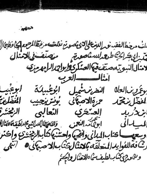 مخطوطة - التذكرة - ابن فهد الهاشمي