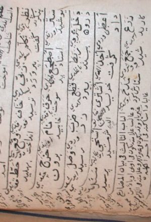 مخطوطة - الترجمان المسمى بالاكسيرالقمرية فى معرفة اللغة الفارسية مع التركية