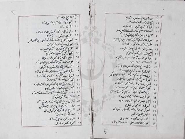مخطوطة - العقد المنظوم فى ذكر أفاضل الروم  لابن بالي الحنفي