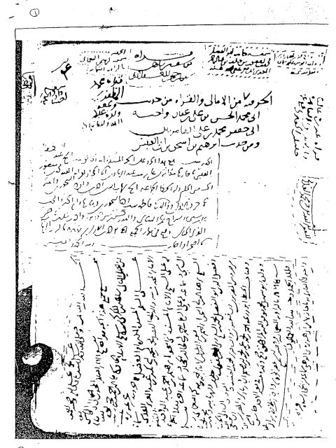مخطوطة - أمالي الحسن بن علي العامري وأخيه