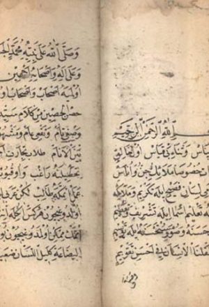 مخطوطة - ترجمة الحصن الحصين لأحمد بن شيخ تاج العارفين 8709