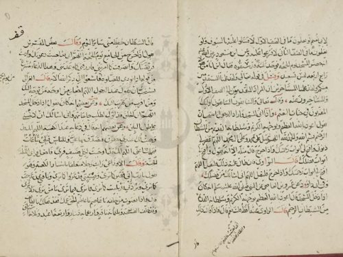 مخطوطة - تسهيل المقاصد لزوار المساجد للأفقهسي الشافعي