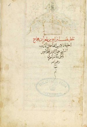 مخطوطة - تلطيف المزاج من شعر ابن الحجاج - ابن نباتة المصري