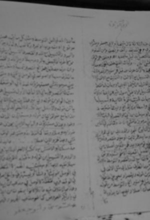 مخطوطة - جامع المسرة للجمزورى طه