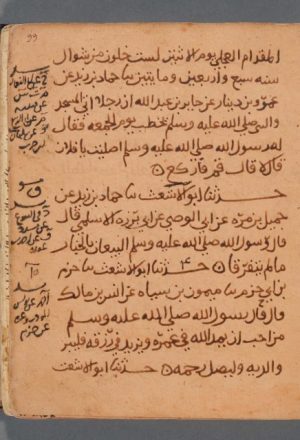 مخطوطة - حديث الحسين بن يحيى بن عياش عن شيوخه