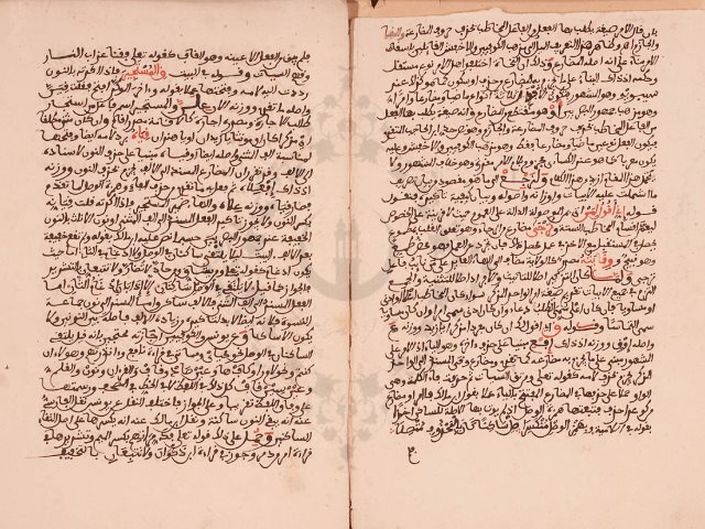 مخطوطة - رسالة عبدالرحمن الفاسى على ابيات البطليوسى فى الصرف  --333956