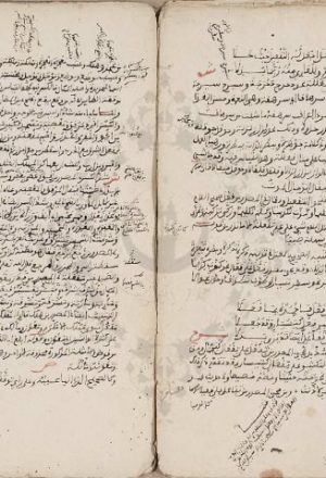 مخطوطة - شرح ابن الناظم على لامية ابن مالك  --334024