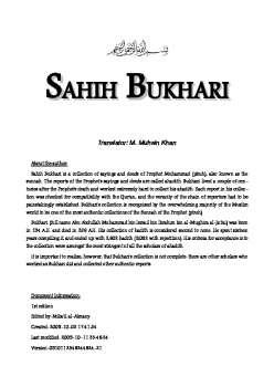 Sahih al Bukhari