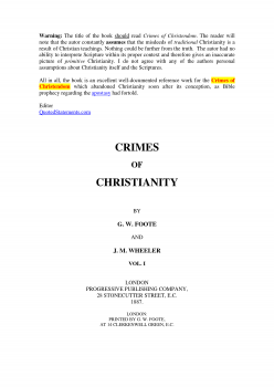 جرائم النصرانية Crimes of Christianity