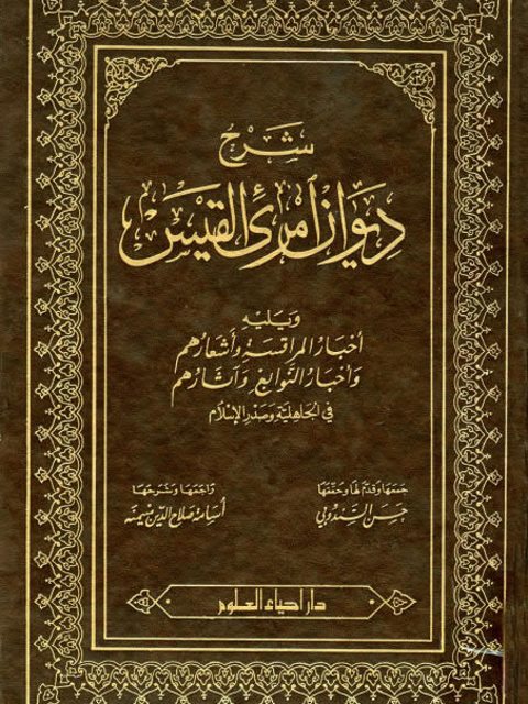 شرح ديوان امرئ القيس ويليه أشعار المراقسة وأخبار النوابغ وآثارهم في الجاهلية وصدر الإسلام