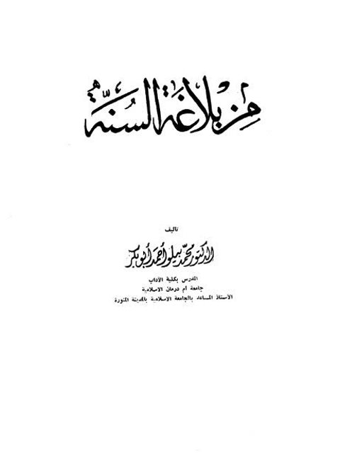 من بلاغة السنة- محمد بيلو