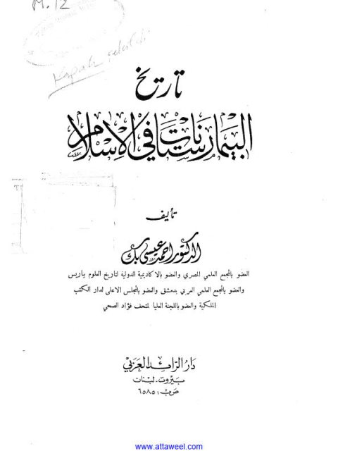 تاريخ البيمارستانات في الإسلام
